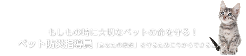 もしもの時に大切なペットの命を守る！ペット防災指導員「あなたの家族」を守るために今からできること。